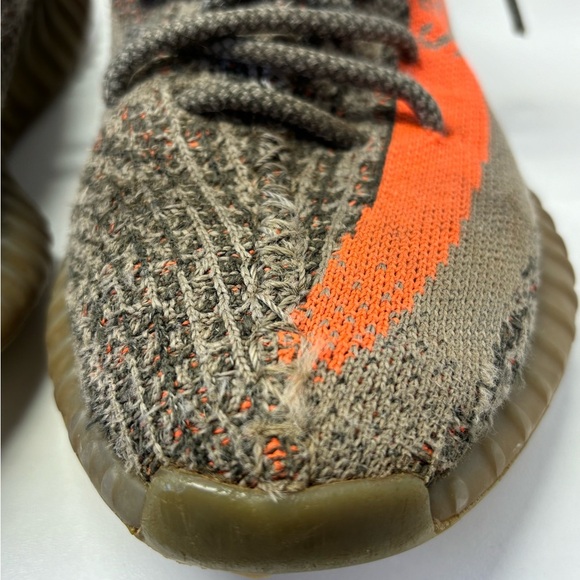 Adidas Yeezy Boost 350 V2 Beluga Sneakers Size 5 Used Orange Gray Men/Women/Kids - Picture 5 of 10